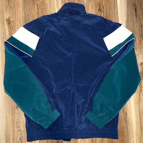 (Paper Planes) Notorious Track Jacket Windbreaker Full-Zip, Blue/Green – Medium - Picture 4 of 4